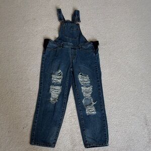 Bluenotes Distressed Denim Jumpsuit